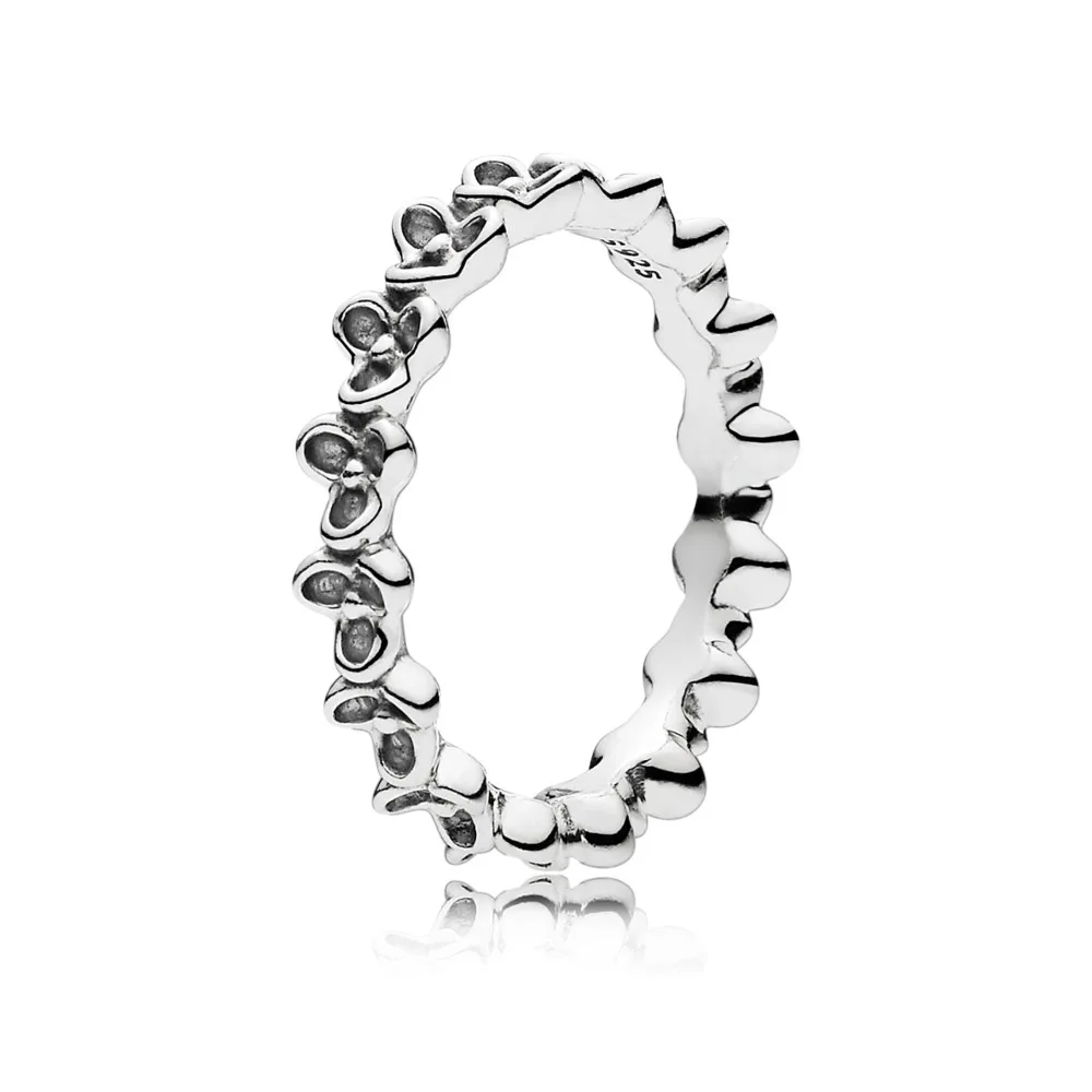 Factory wholesale hot sale 925 sterling ring silver woman fashion jewelry vintage flower ring for girl ring jewelry wedding gift