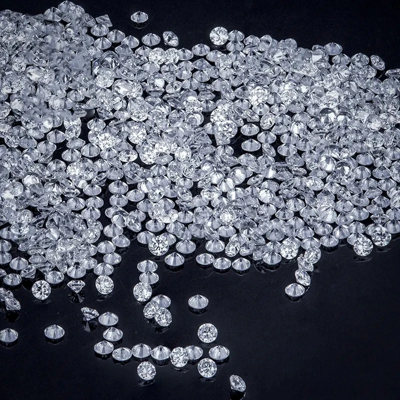 GIA Certified Wholesale 1carat Price VS1 Round 0.8-2.9mm Synthetic Polished Cultivated HPHT Loose Lab Created Diamonds 1ct 2mm