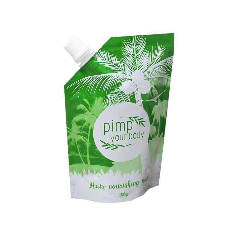 OEM Custom 100ml Biodegradable Stand Up Corner Flexible Packaging Refillable Printing Juice Manufacturer Snack Spout Pouch