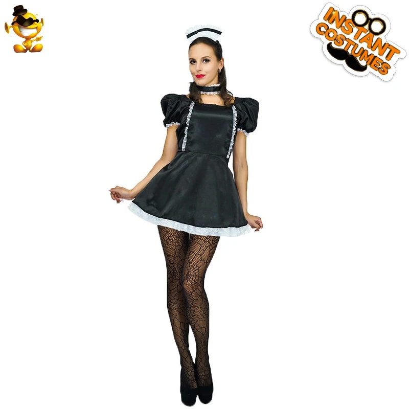 Wholesale  beautiful Maid halloween Role Play Clothing Cosplay Maid Costume For Adult Women