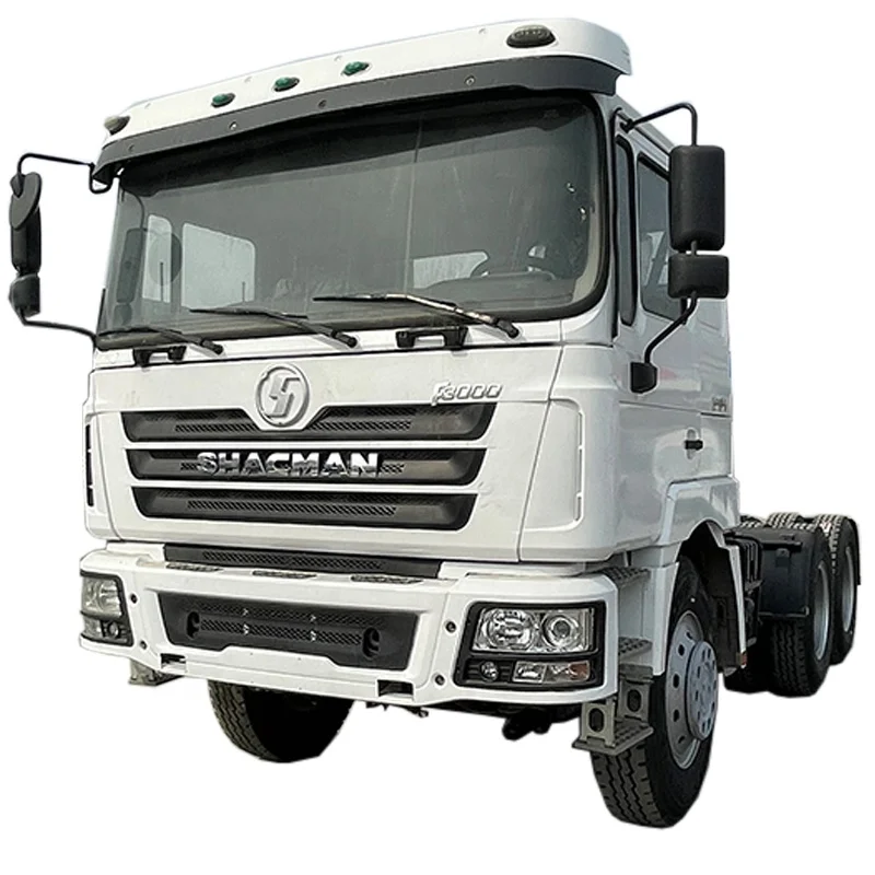second hand shacman 6x4 10 wheel 351-450 horsepower 50t payload diesel engine tractor truck with good condition