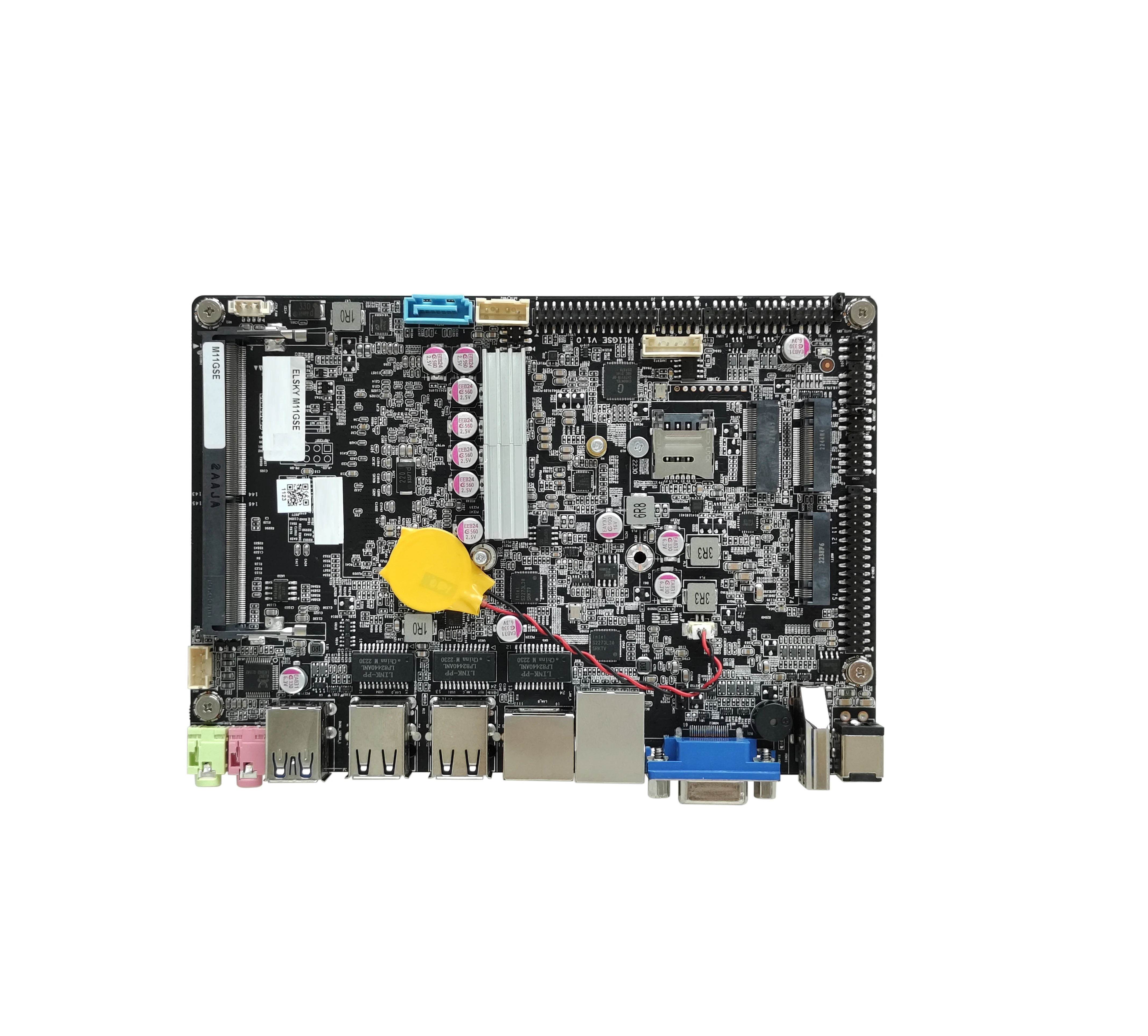 Новая 4-дюймовая материнская плата ELSKY M11GSE поддержка Intel 11-го поколения процессоры i3 i5 i7 TPM2.0 UEFI Secure Boot DDR4 M.2 MVNE