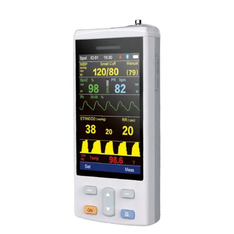 Handheld portable multiparameter equipment Veterinary monitor ETCO2