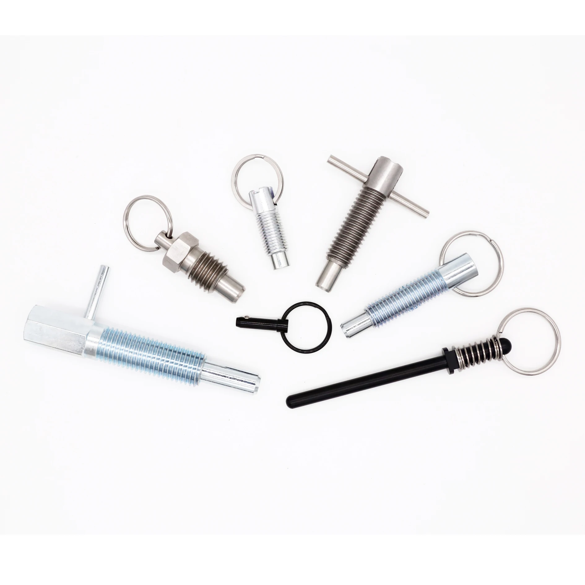 L Handle Retractable Indexing Plunger Pull Lock Pin with Spring