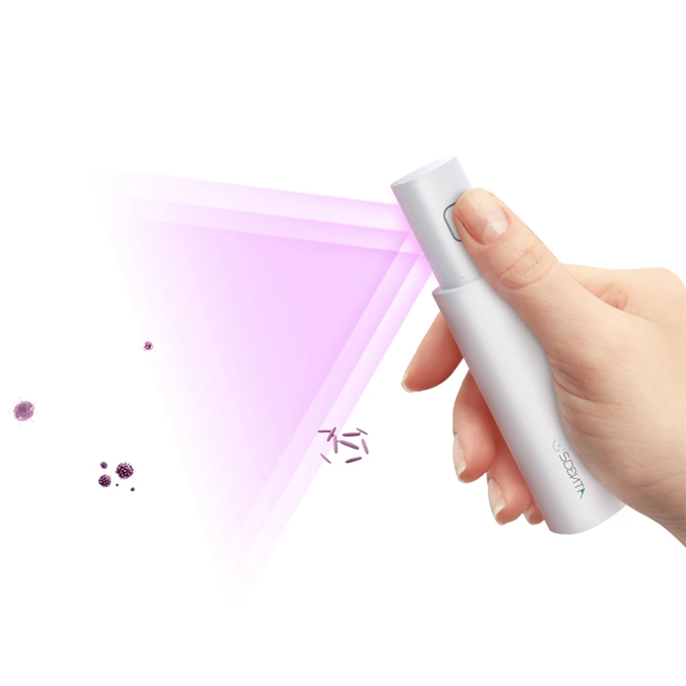 SCENTA, заводская цена, нано-Светодиодный УФ стерилизатор, палочка с внешним аккумулятором, оптовая продажа, мини дезинфицирующее оборудование для стерилизации UVC