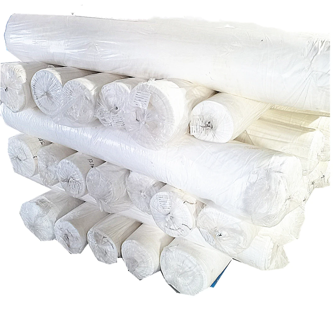 Hot Sale Stock White 100% Polyester 60 Gsm Lining Pocket Fabric Interlining for Garments/plain Dyed