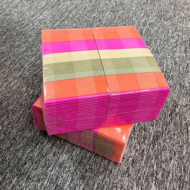 Manufacturer custom Full Side Printing Paper Napkins Dinner Napkin Guest Towel Airlaid Paper Napkins