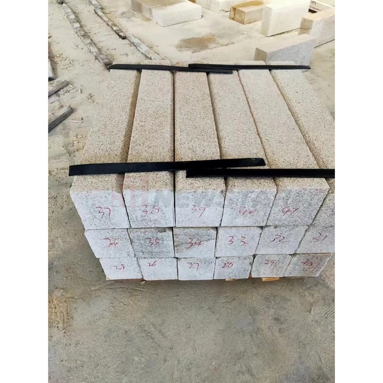 Newstar Light Grey Granite Road Paving KerbStone Tile Curb Stone For Landscaping Or Public Area Or Government Project