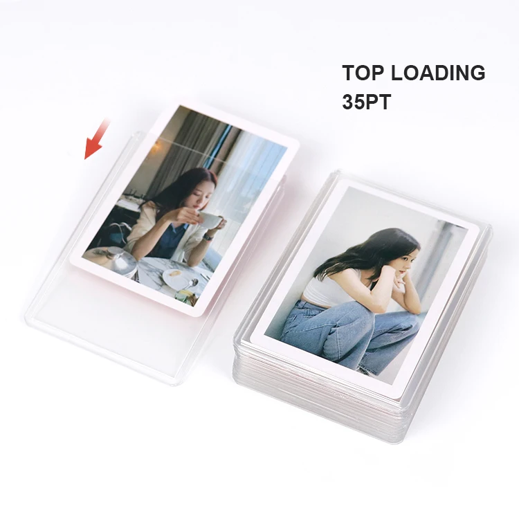 New Launched Premium Kpop Clear Toploader Photocard Single Sleeve Perfect Fit Inner Size 59x90MM
