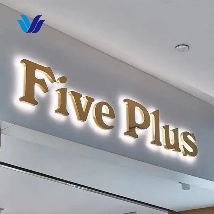 HONGSEN Custom Electronic Signs 3D LED Acrylic Letter Wall Logo Sign backlit metal channel letter for shop