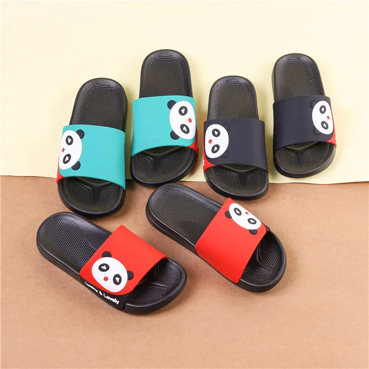 Детские тапочки 2021 Симпатичные разноцветные удобные пляжные тапочки из ПВХ с принтом животных на заказ