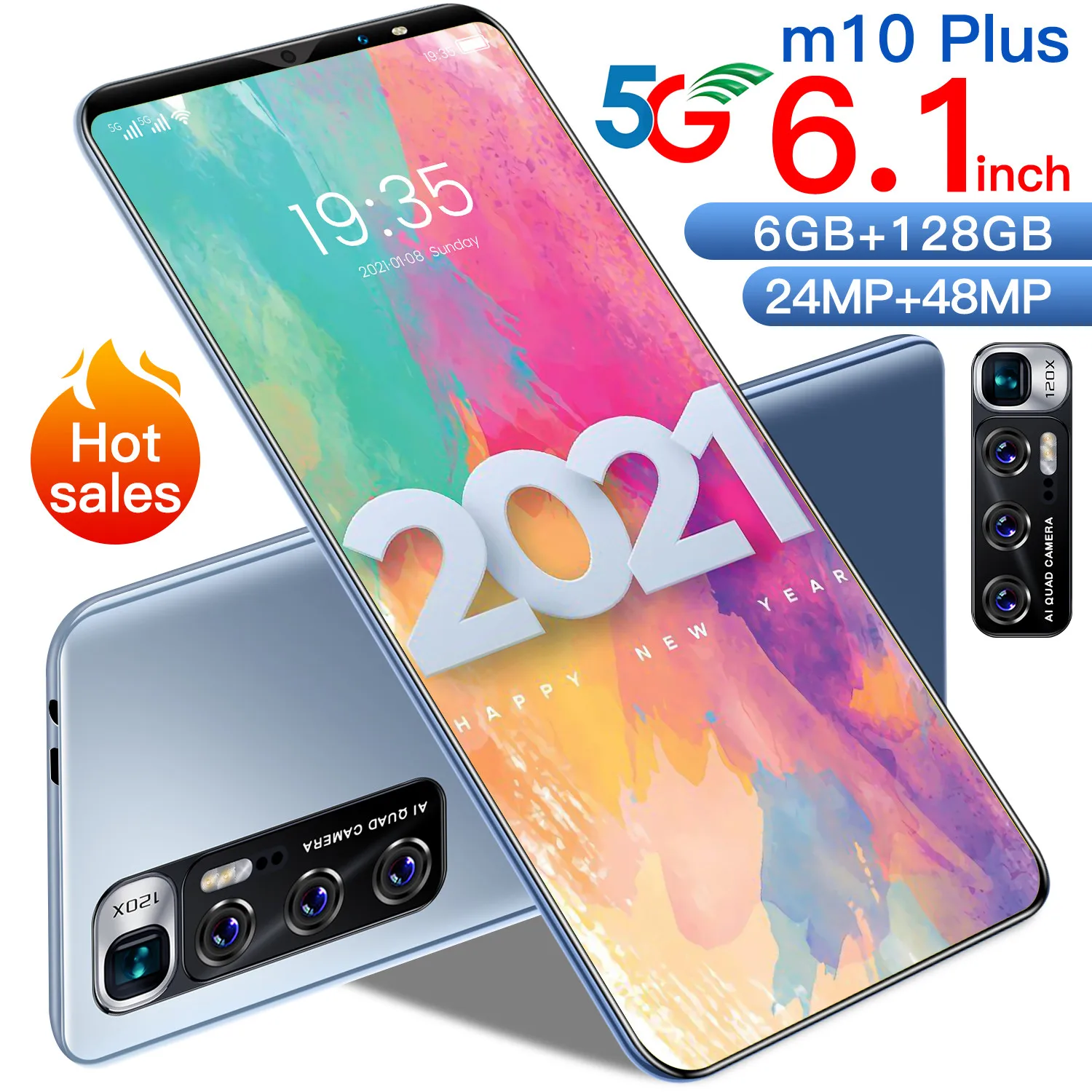  Лидер продаж 2021 мобильные телефоны m10 plus 12 + 512 ГБ большая память 4800 мАч длительный режим ожидания распознавание лица две SIM-карты