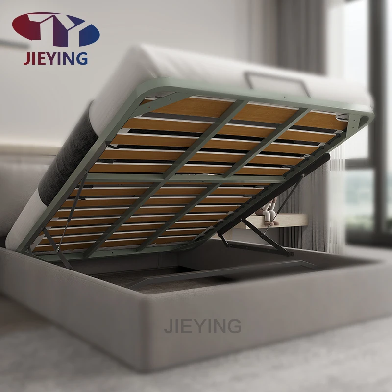 Jieying Factory Direct Sale Furniture Hardware Space Saving Bed Frame with Bed Lifter Mechanism