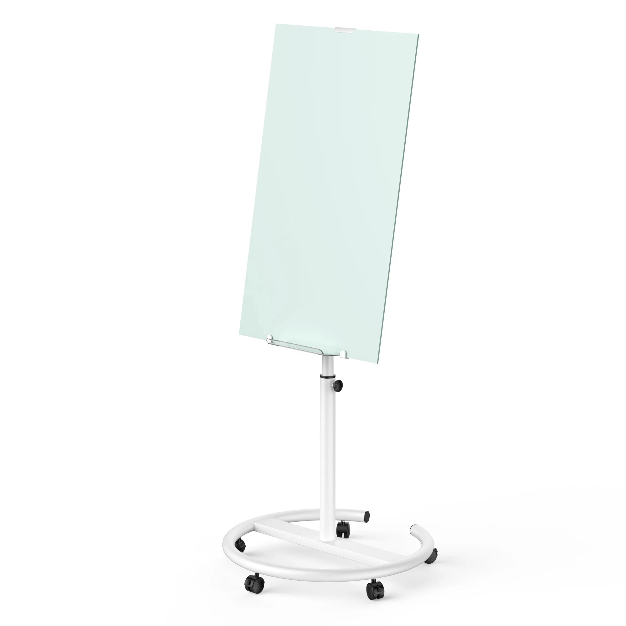 High Quality Magnetic Dry Erase Collapsible Magnet Waterproof Glass Whiteboard With Easel Stand Glass Board