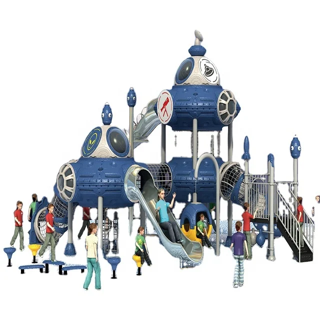 Commercial swing sets Wooden Playground baby equipment plastic Amusement Park large wood Slide