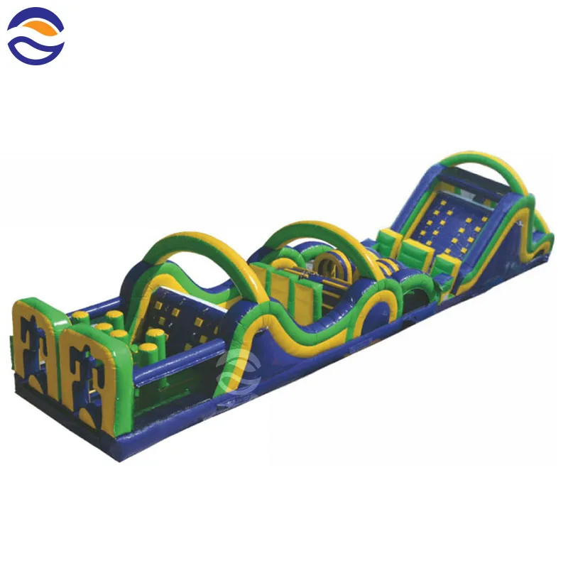 Fun Run Obstacle Course Radical Run Inflatable Obstacle Course 50-60 Ft For Sale