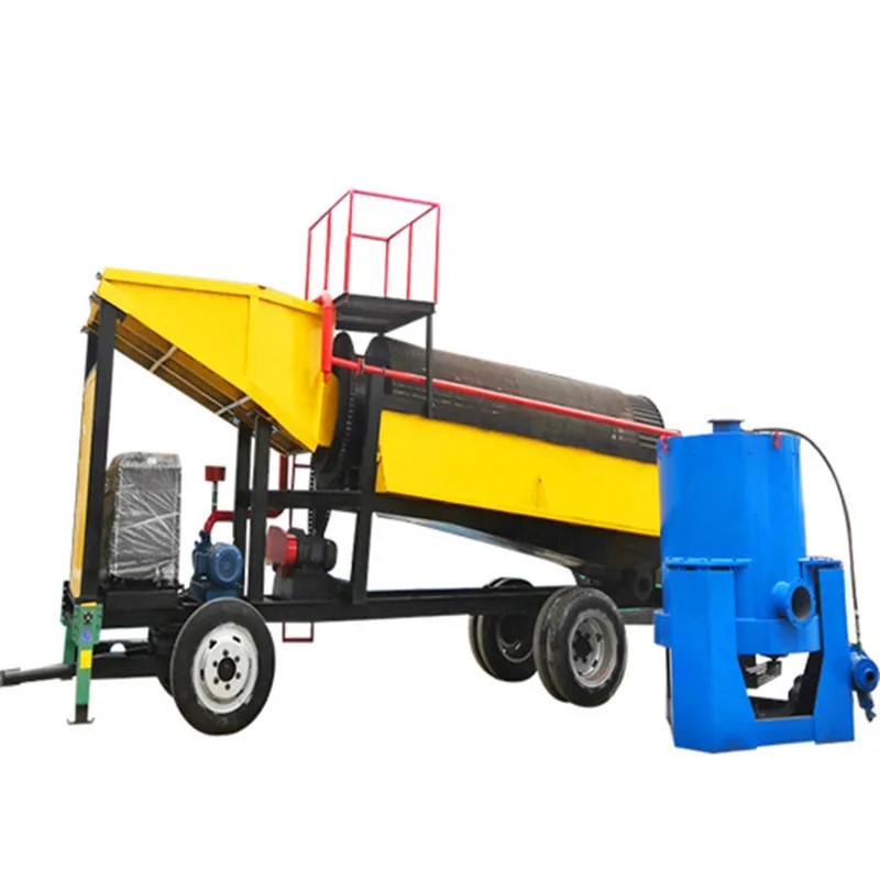 Alluvial Gold Washing Plant Rotary Scrubber For Tin Ore Gold Diamond Trommel