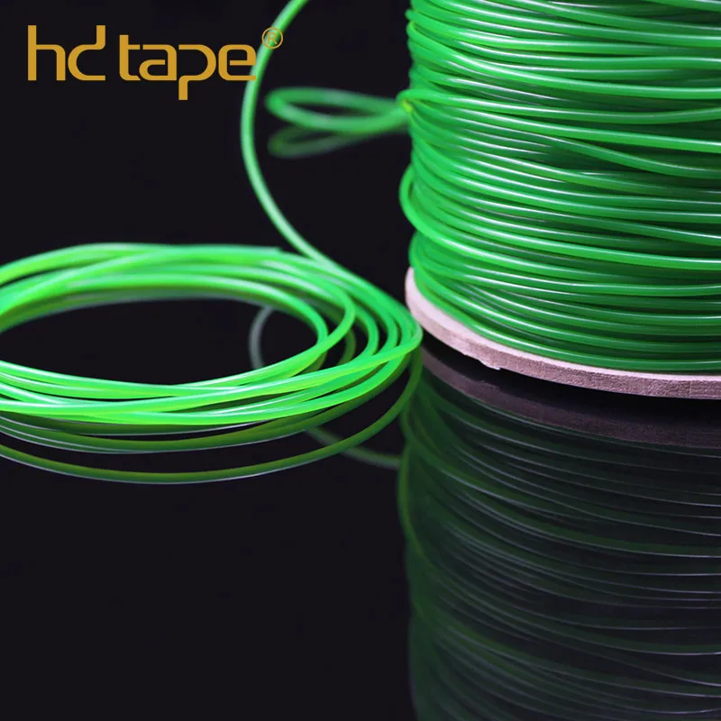 Eco-friendly custom 2mm green jewelry making plastic tpu pvc cord