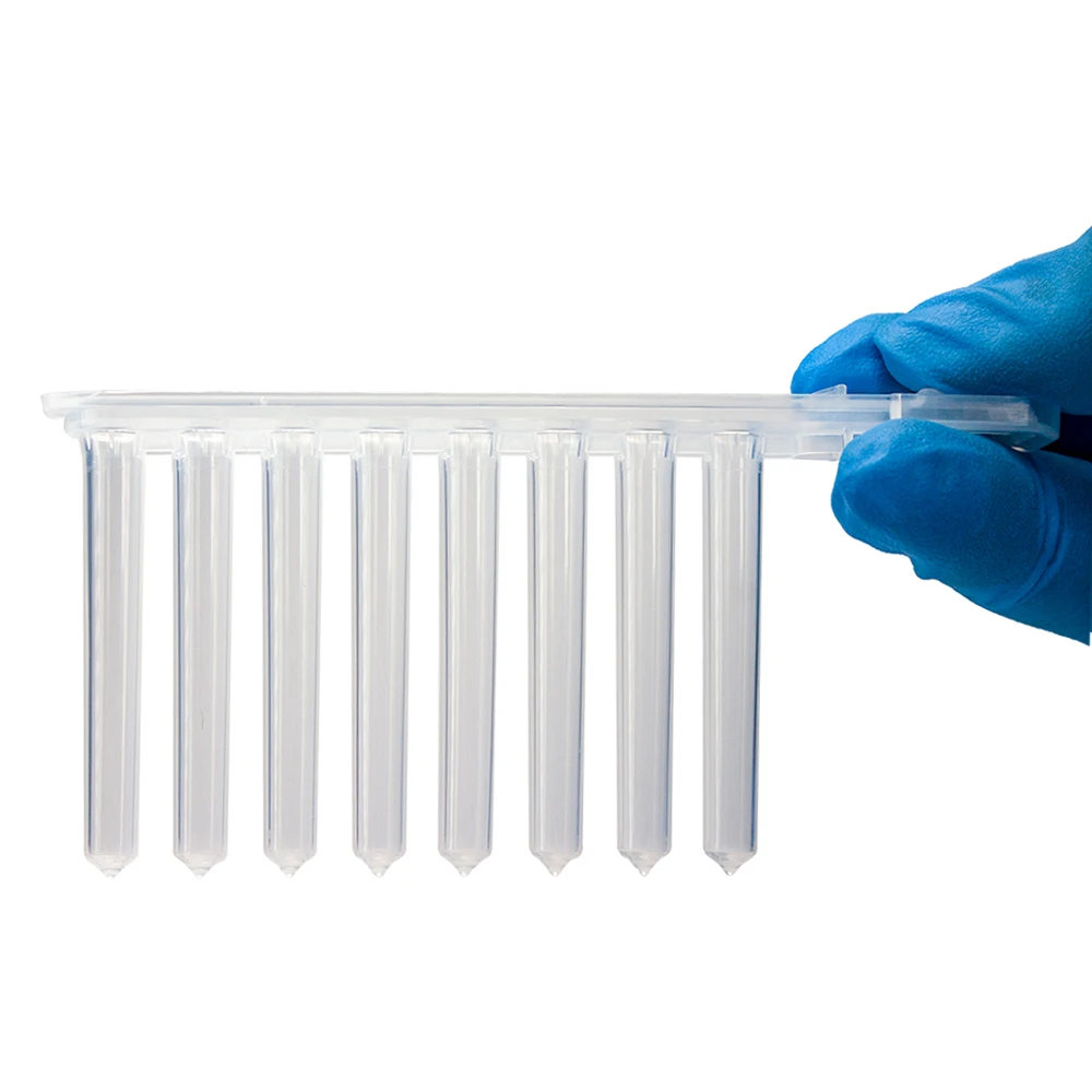 Laboratory Supplies Clear Disposable Automated Nucleic Acid Extractors 8 Strip 96 Magnetic V-Bottom Tip Comb