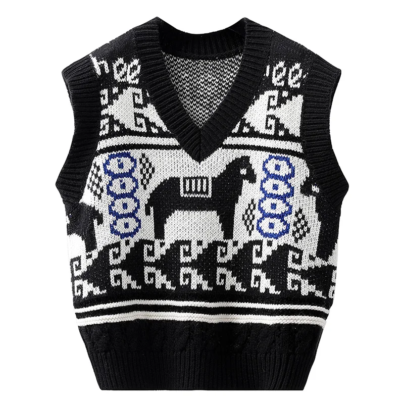 
Widely used superior quality vest sweater women sleeveless sweater vest sweater vest multi pocket 