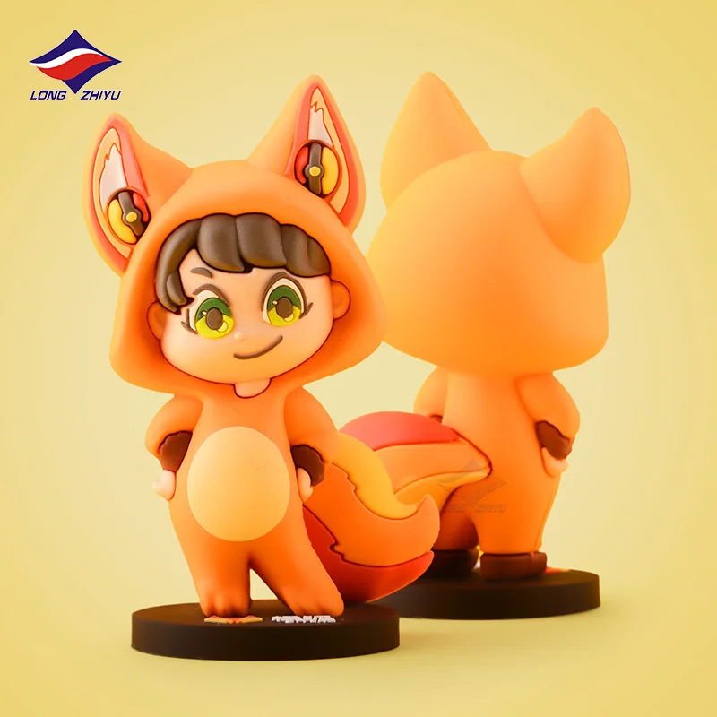 Longzhiyu милый мультфильм Kawaii аниме 3D ПВХ персонаж персонажа мини фигурка