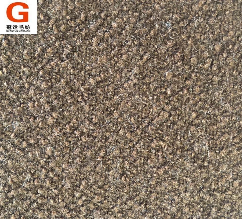 High quality warm touch tweed wool alpaca fabric women