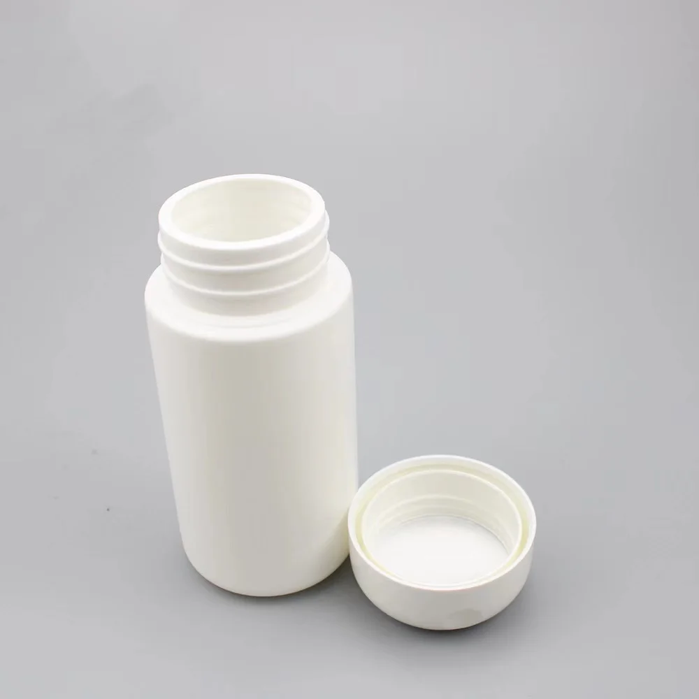 Hot-selling 180CC white HDPE medicine plastic round  bottle for health products and vitamin capsule