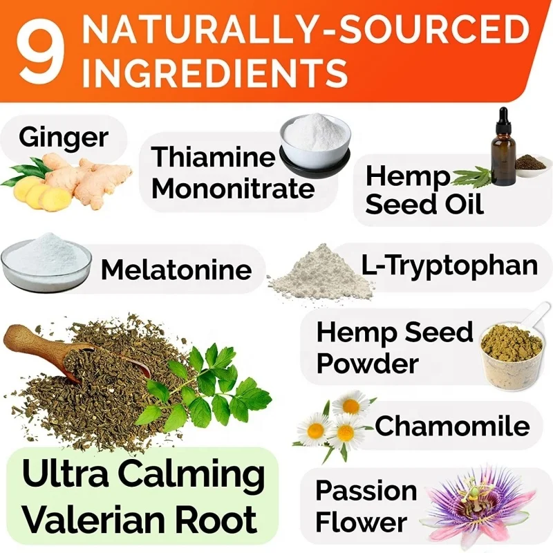 Manufacturer Wholesale 400g 160pieces OEM Calming Chews for Dogs All Natural Soothing bites Anti Stress for Dog Anxiety Relief