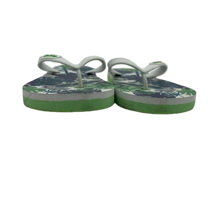 High-quality supplier Palm tree printing Fashion Waterproof Slip-Resistant Mans Flip Flop Shoe