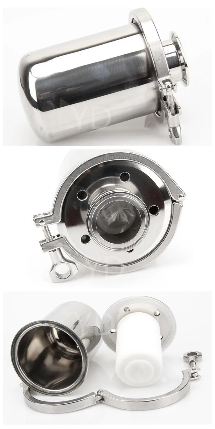 304 316L Stainless Steel Clamp connection rebreather