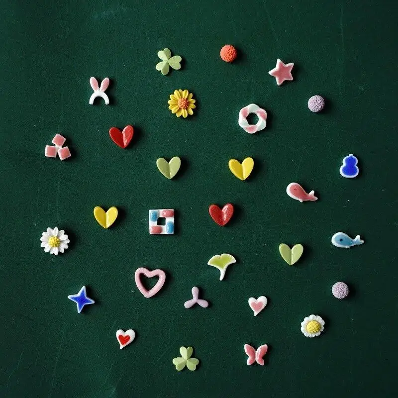 Wholesale Fashion Jewelry Designer Small Soft Ceramic Cute Women Heart Stud Earrings