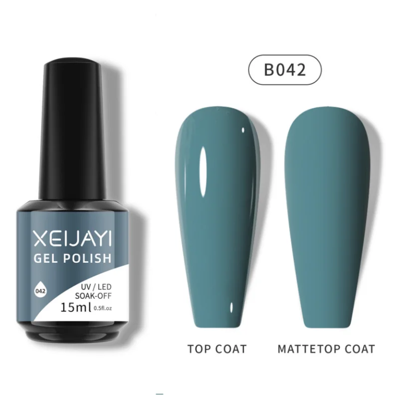 Gray Green High Quality Translucent Green Natural Nail Gel Varnish Soak Off UV LED Gel 2024 Factory OEM Wholesale