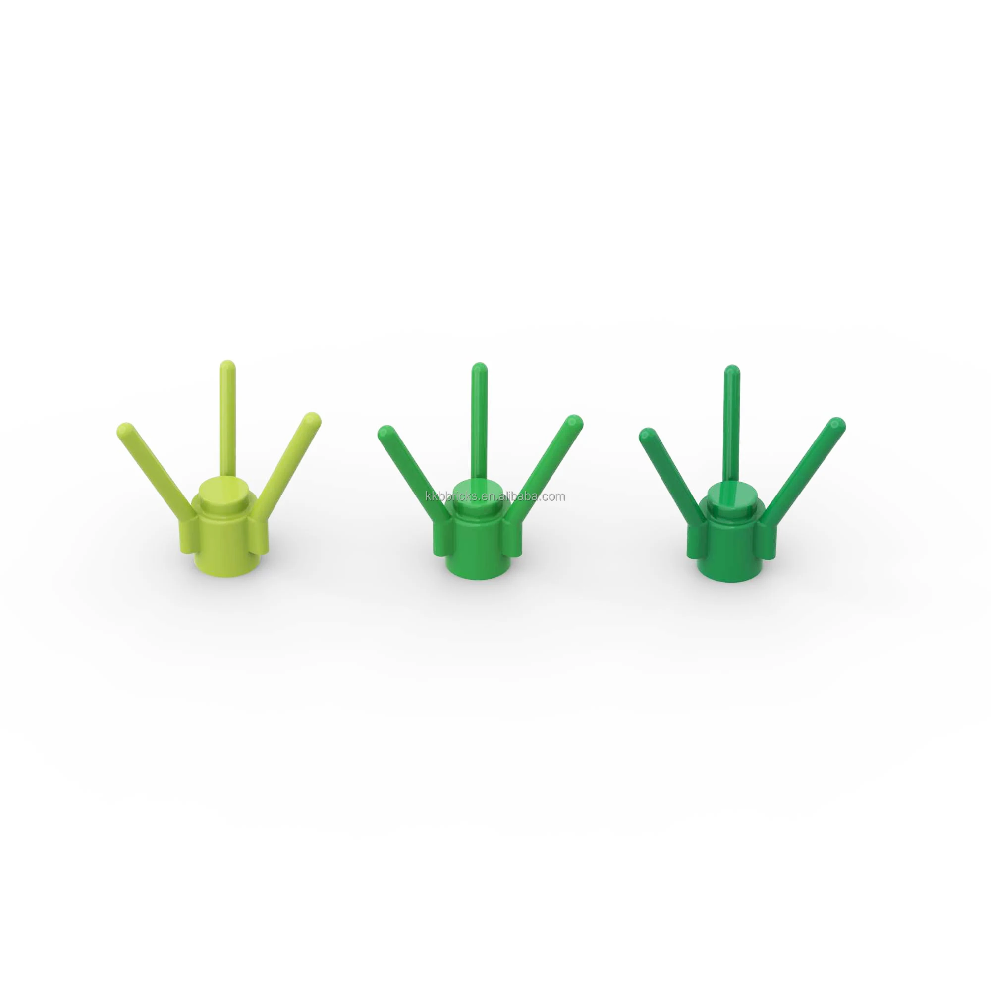 1kg Plant Flower Stem with Stud and 3 Stems Classic building blocks No.3741 Construction DIY TOYS C