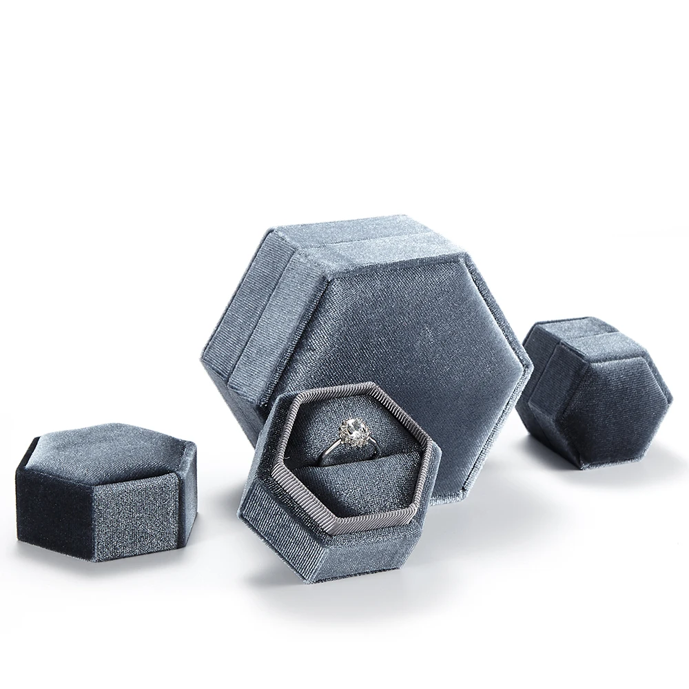 Бархатная Подарочная коробка различных цветов, Романтическая Свадебная коробка для колец, ожерелий, браслетов, модная бархатная шкатулка для ювелирных изделий под заказ