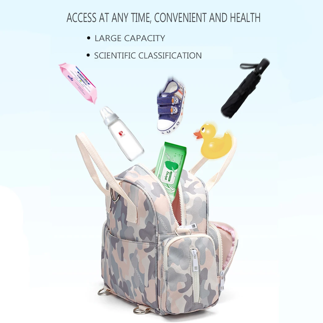 
Cheap Multi-Function Travel Baby Bag Large Capacity Waterproof Diaper Bags 