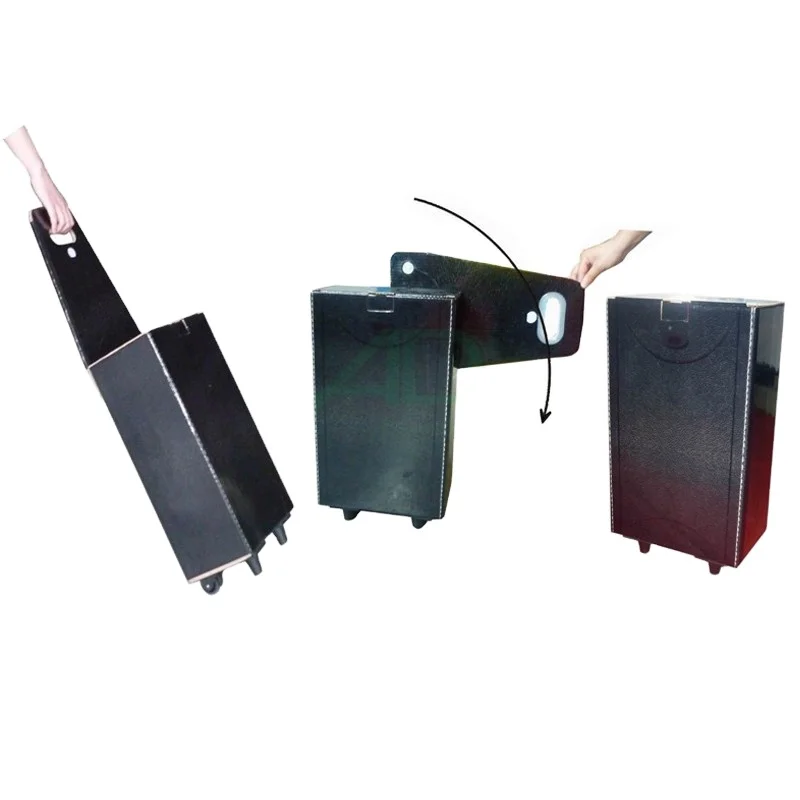 Manufacturer custom High quality cardboard Exhibition trolley box corrugated paper box for exhibition merchandising