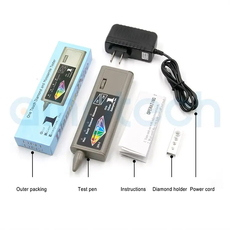 Gold Test Grading Tool Bague Moissanite Passe Presidium Gemtrue Smart Pro Cvd And Hpht Diamond Tester Gemstone Detector