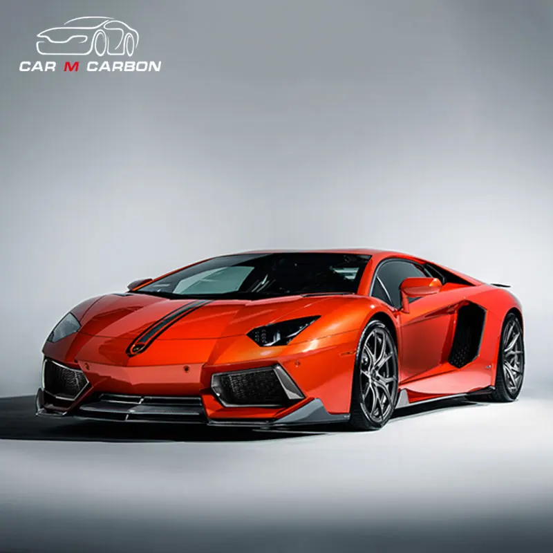 DMC style car carbon fiber body kit auto body parts front light grille mesh cover for Lamborghini LP700 Aventador 2011-2016Y