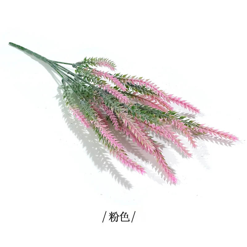 Wholesale Wedding Decor 5 Fork Lavender Flower Plastic Plant Artificial Lavender Flower Lavender Artificial Flowers