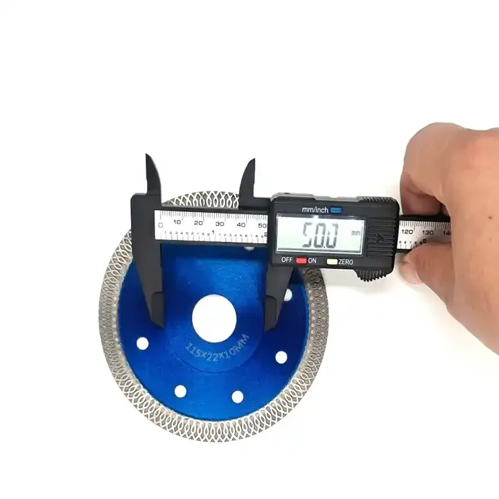 Sharp and ultra-thin 150mm  ceramic rock slab microcrystalline stone marble diamond hot pressing mesh wave cutting disc