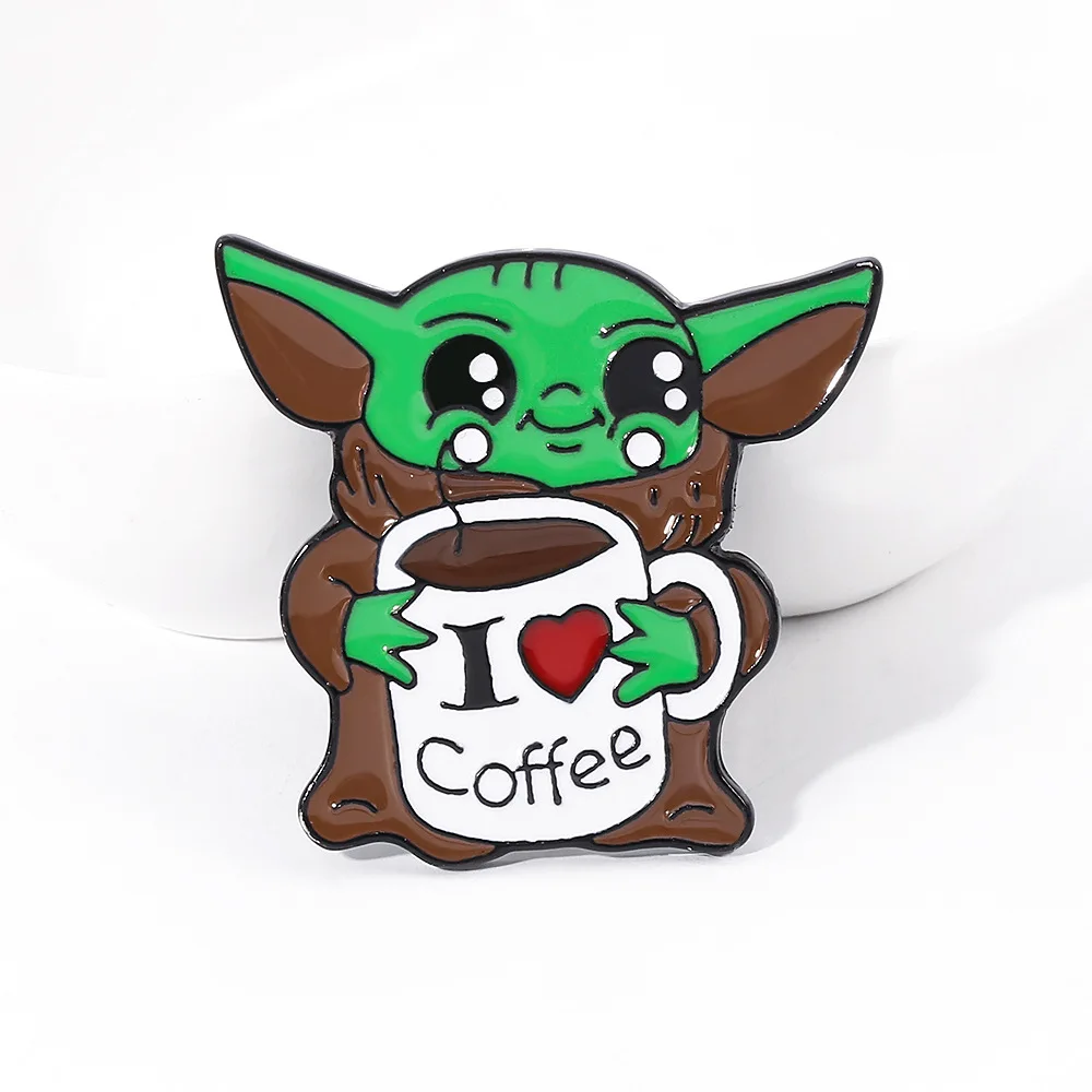 Classic USA movie cute Yoda baby enamel pin