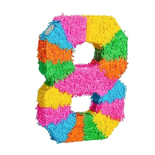 yuyang Rainbow Numbers Pinata Knocking Candy Toys for Kids Children Christmas Easter Halloween Birthday Wedding Graduation Party