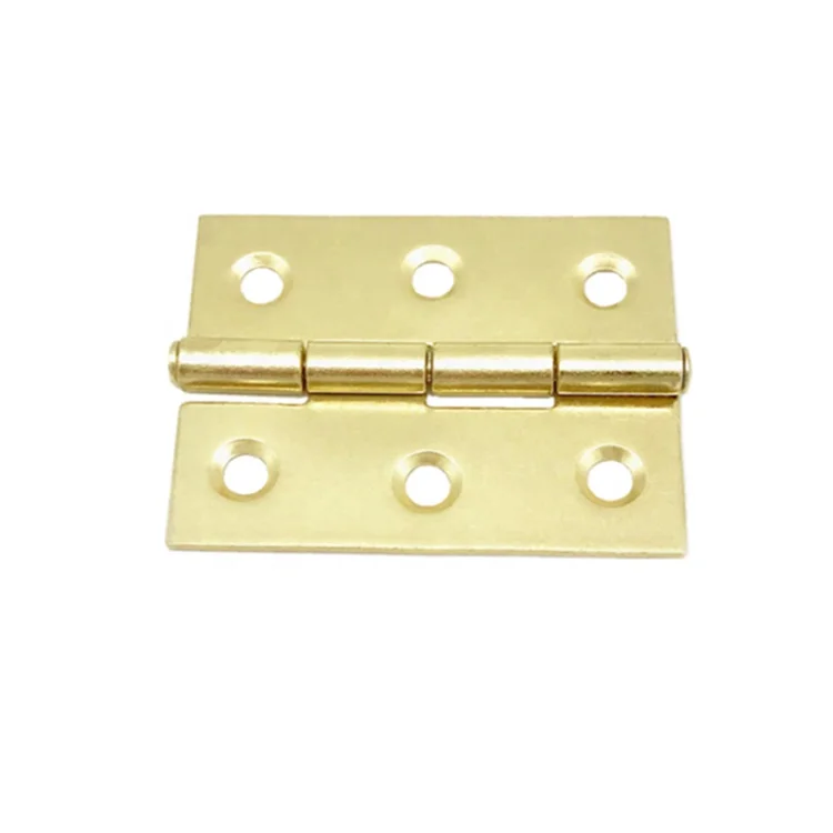 small 2 inch golden finished iron hinges  Best selling Furniture Brass fixed pin Door Hinges  Industrial metal welding hinge