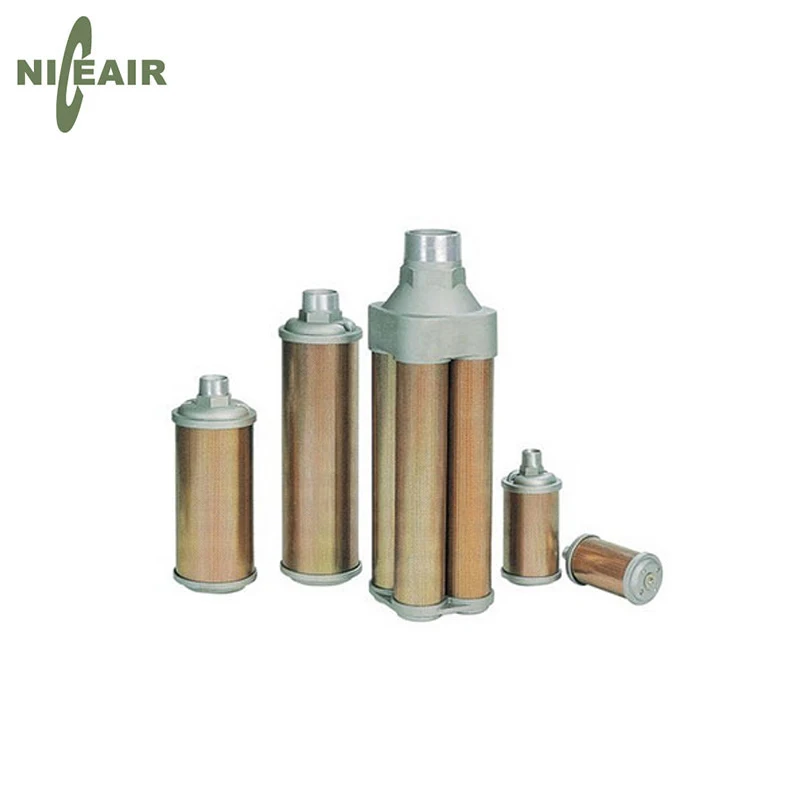 Reliable high quality filter for muffler air compressor with heated