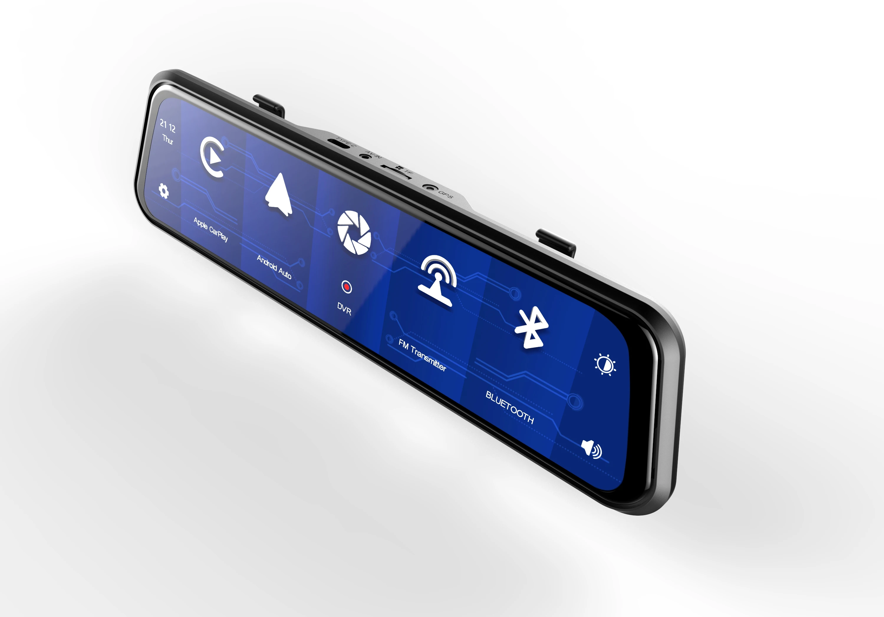 Android Car DVR With Dashboard GPS WiFi 1080P FHD 4G Dash Camera Car Review Mirror Dashcam Recorder