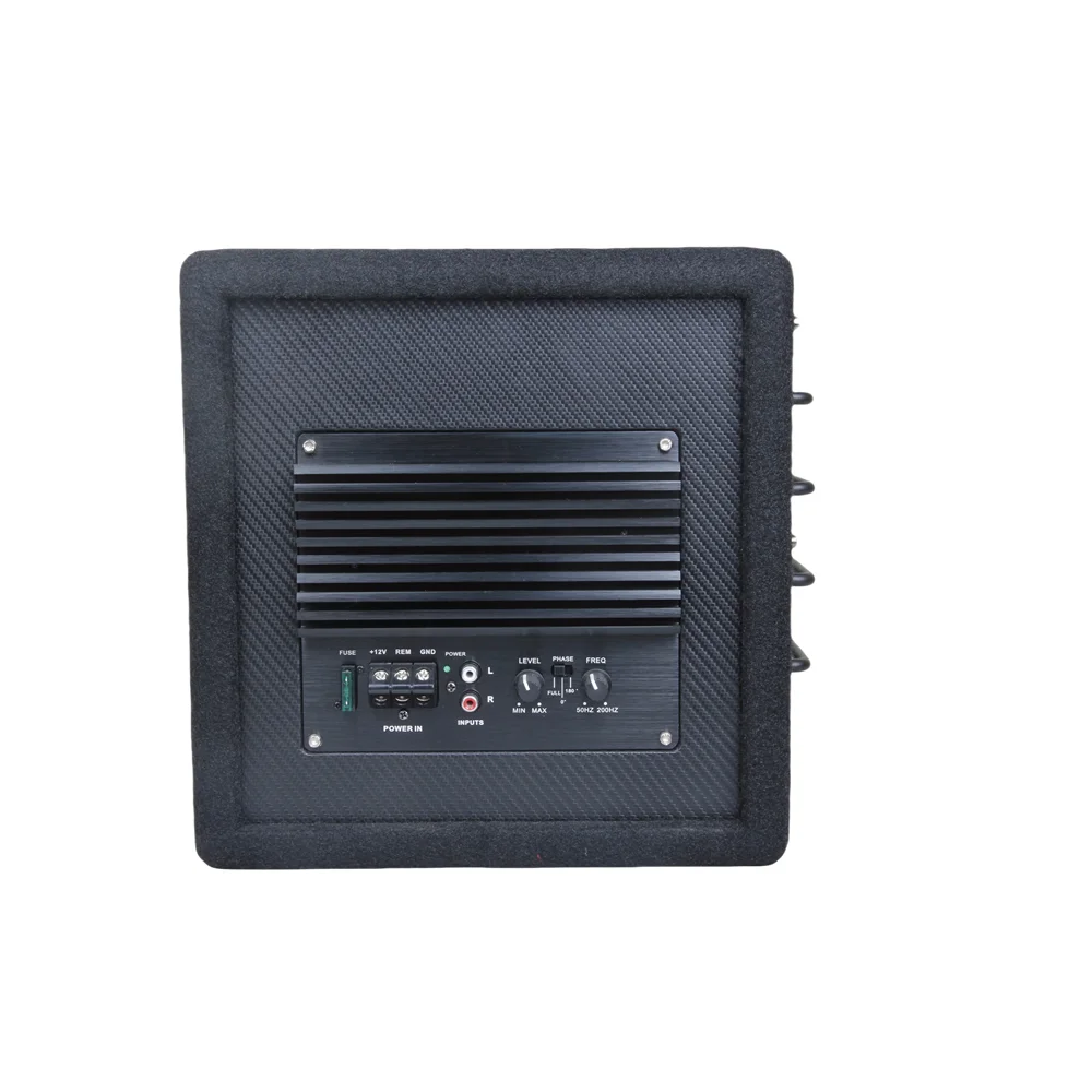 Car Subwoofers with High Sound Quality Active Bass Speaker with Aluminium Frame for Car Audio Systems