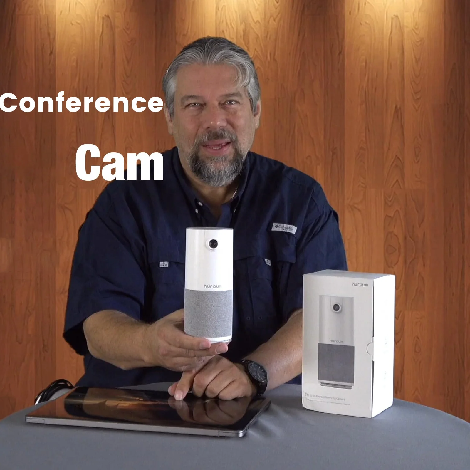 Nuroum Speakermic Cam Meeting Speaker All-In-One Video Conference Camera With Microphone
