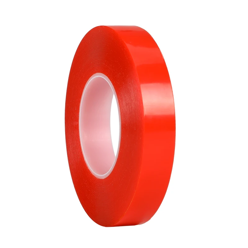 heat resistant Red Film Clear Transparent PET Double sided Adhesive Tape for electronic components