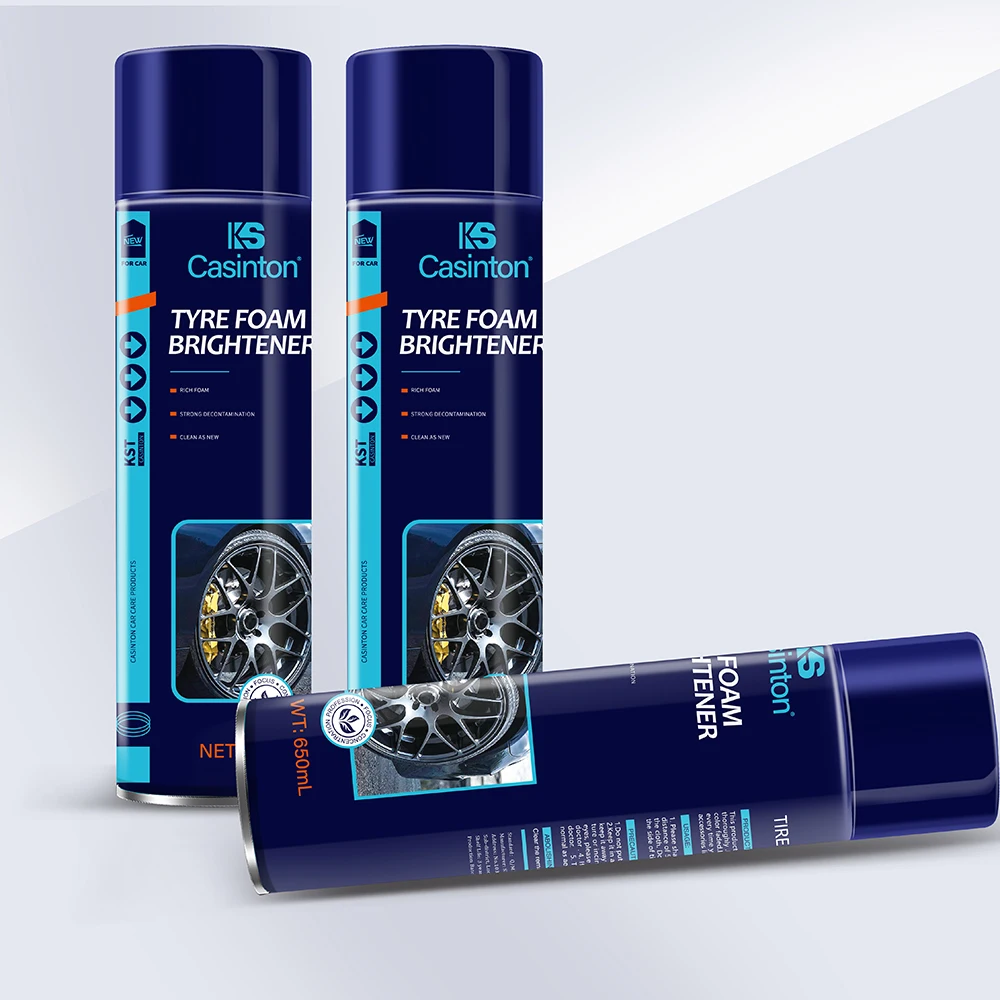 Tyre Shine Foam Cleaner For Car  High Quality Gloss Polish Shine Protect car  tyre