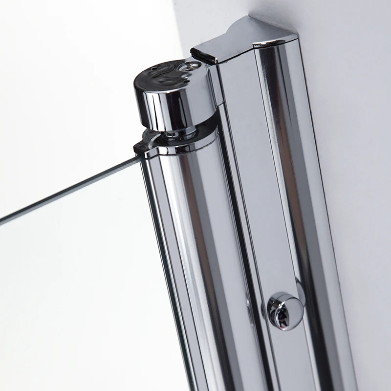 Bath Screen Pivot Door  Frameless Tempered Glass Bifold Bathtub Shower Door
